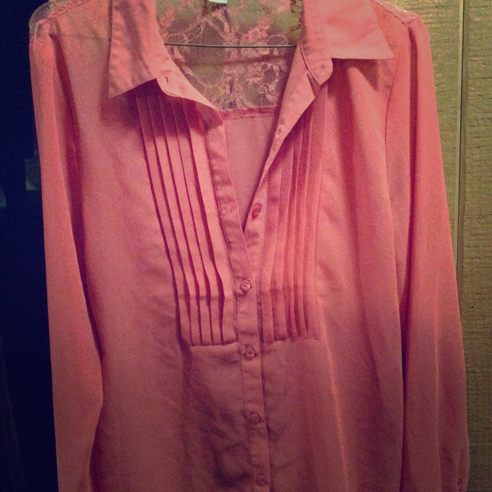 Sheer button down